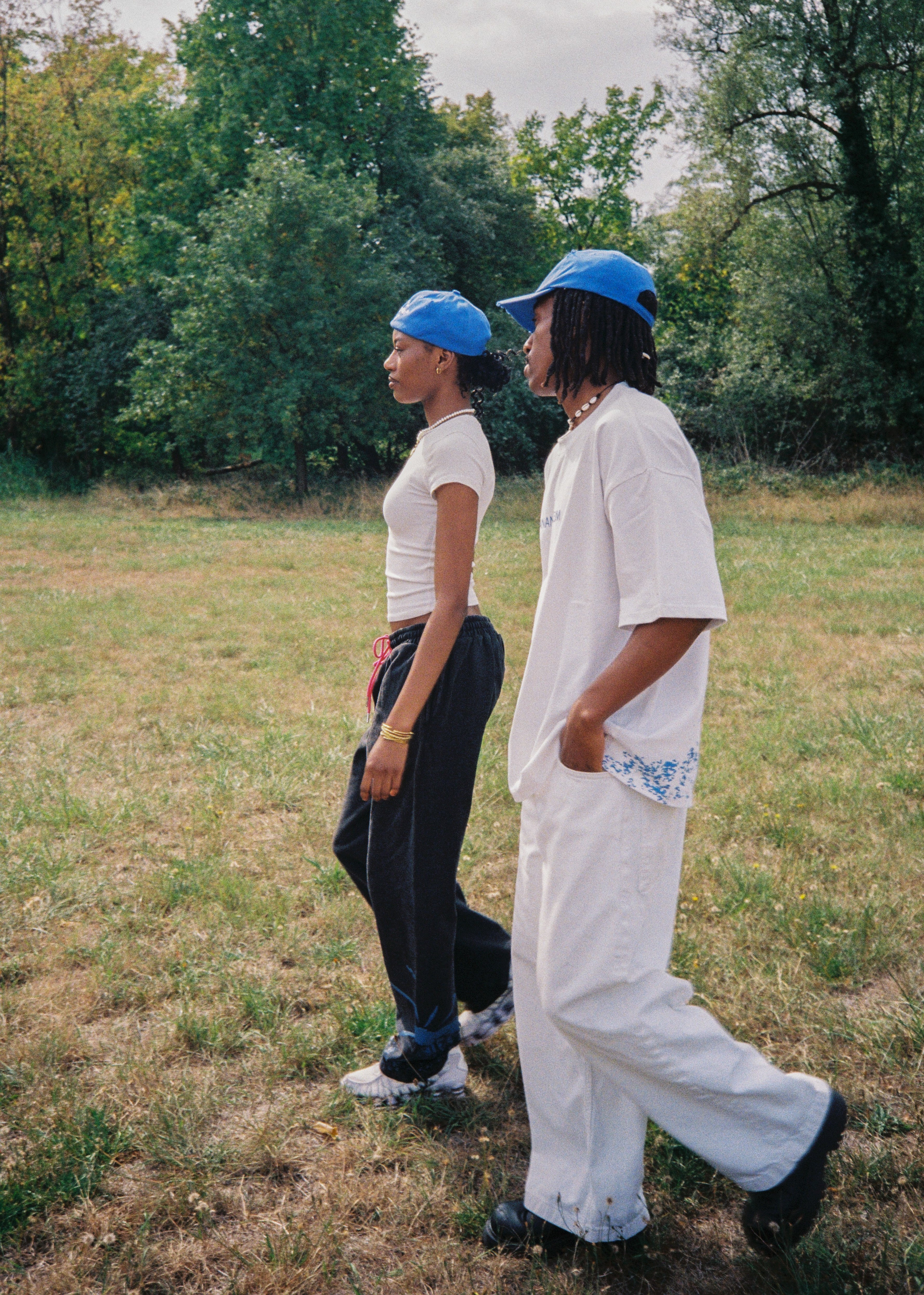 Blue Brimless Pain Hat x SKD
