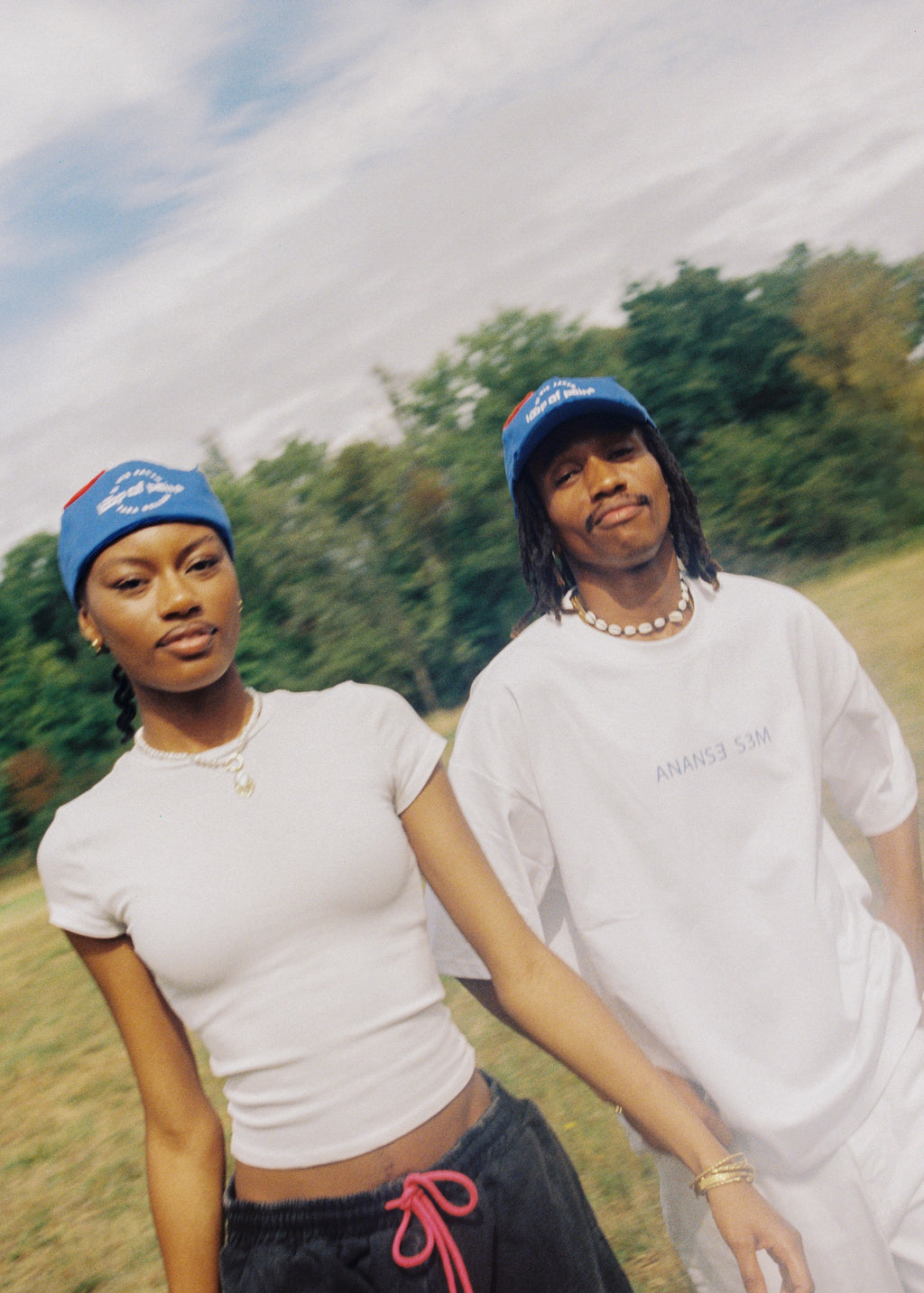 Blue Brimless Pain Hat x SKD